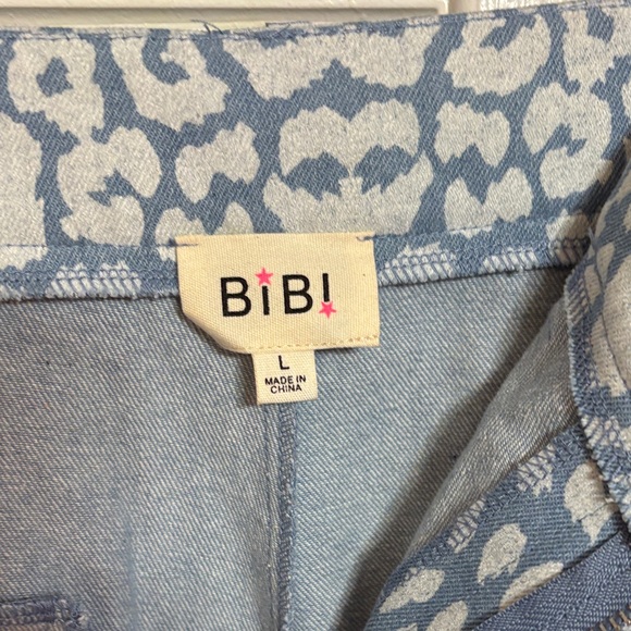 White Birch High Waist Animal Print Shorts with Rope Belt - Picture 4 of 4